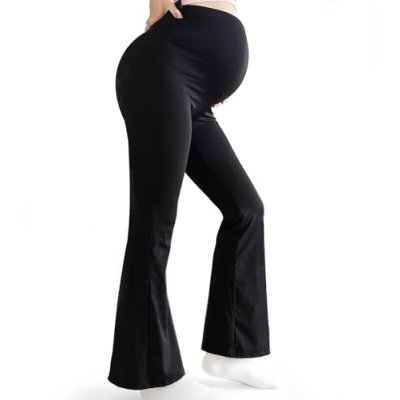Bestele Maternity Leggings Over Bump,Women's…
