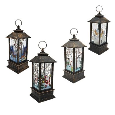 Festive Candle Lanterns, Set of 4
