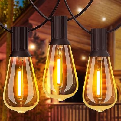 GLUROO Festoon Lights Outdoor with LED Bulbs
