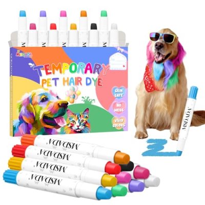 MSDADA Pet Hair Colouring Crayons