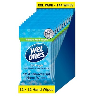 Wet Ones Antibacterial Hand Wipes - 144 Wipes