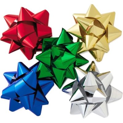 Metallic Christmas Gift Bows