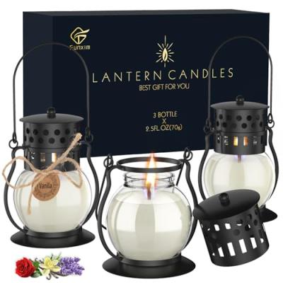Retro Lantern Aromatherapy Candle Set