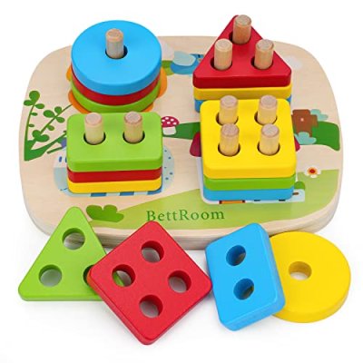 BettRoom Toddler Stacking Shape Sorter