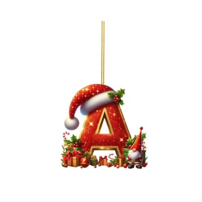 Letter Christmas Ornament