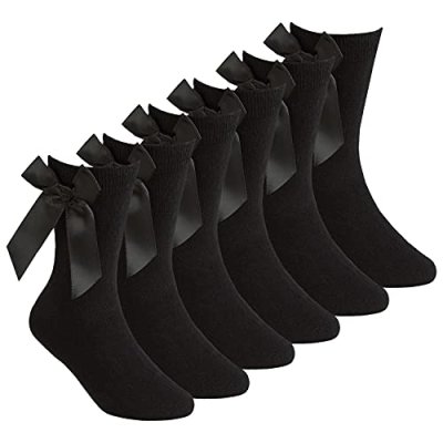 Metzuyan Girls' Crew Socks