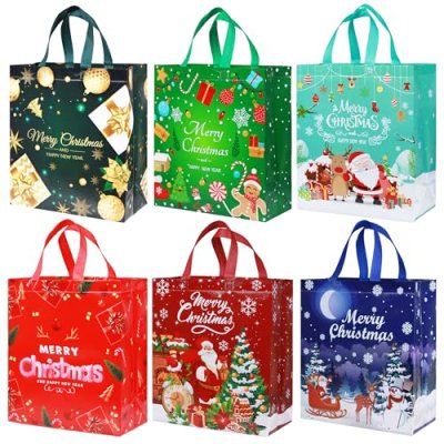 Reusable Christmas Tote Bags