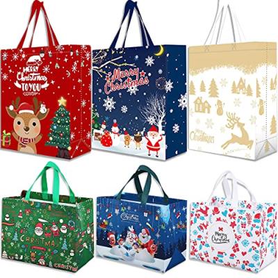 Reusable Christmas Grocery Bags