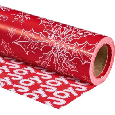 RUSPEPA Reversible Wrapping Paper Roll -…