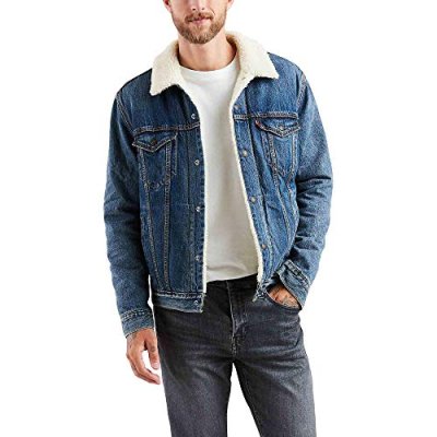 Levi's Men's Type 3 Sherpa Trucker Denim Jacket,…