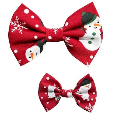 New Dogs Bow Tie CHRISTMAS Elastic Band attach…