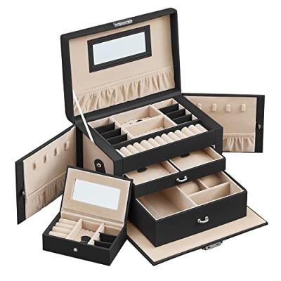 SONGMICS Jewellery Box with Drawers and Lock
