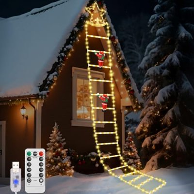 Lewondr Christmas Ladder Lights
