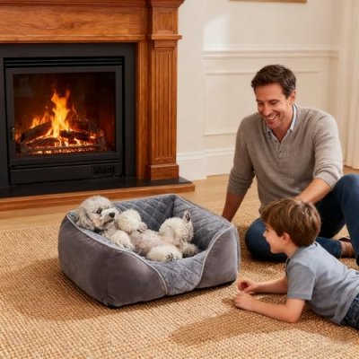 Heymamba Small Dog and Cat Bed