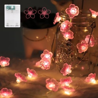 Afaiup Cherry Blossom Fairy Lights