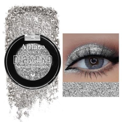 Afflano Silver Glitter Eyeshadow