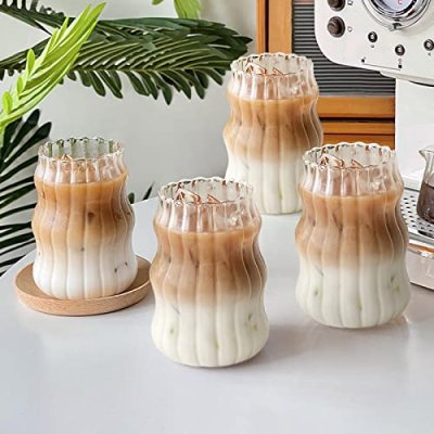 ChYoung Ribbed Coffee Glasses