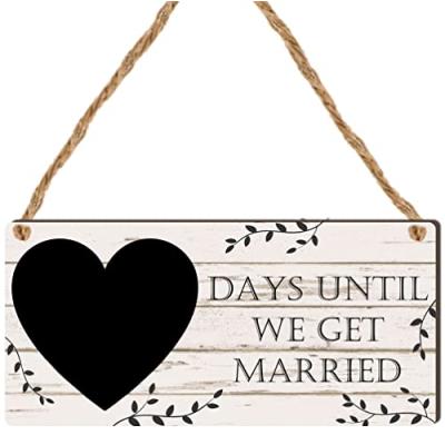Chalkboard Wedding Plaque for Fiance