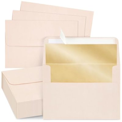 Champagne A7 Invitations Envelopes