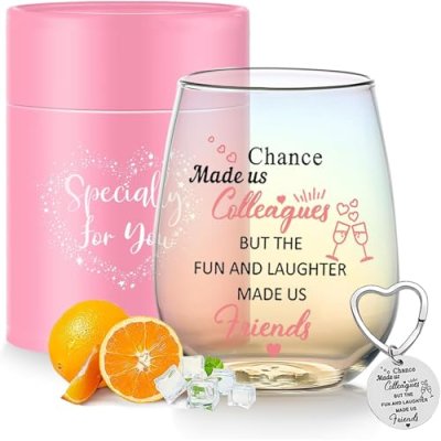 Chance Made Us Wine Glass