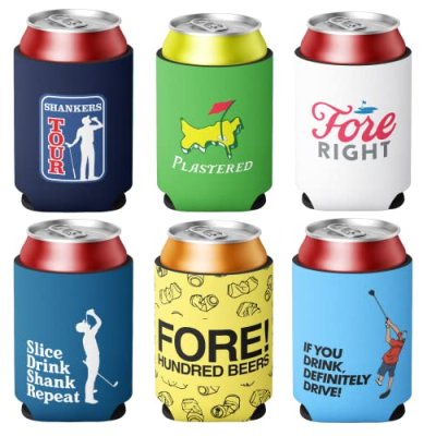 Shanker Golf Beer Can Cooler Set - Funny Can…