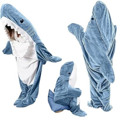 TBGENIUS Shark Blanket Onesie Shark Hoodie for…