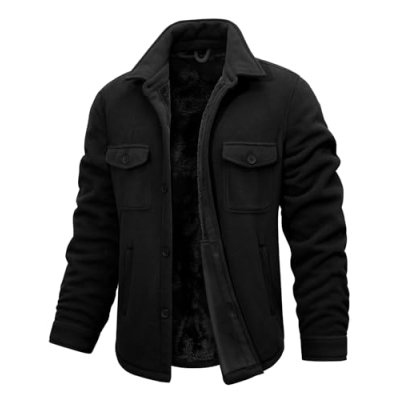 heekpek Men's Jackets Autumn Winter Fleece…