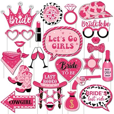 Cheereveal Cowgirl Photo Props