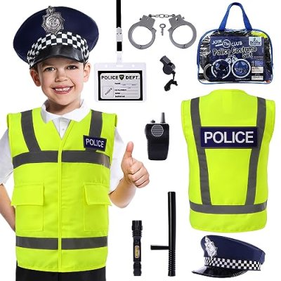Cheerful Children Toys Kids Police Costume - 10…