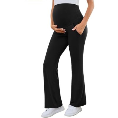 Shen&Qege Maternity Pants Cotton Over The Belly…
