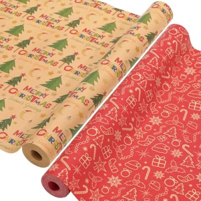Ahfulife Christmas Wrapping Paper