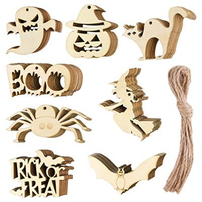 Chlorine Halloween Wooden Slices