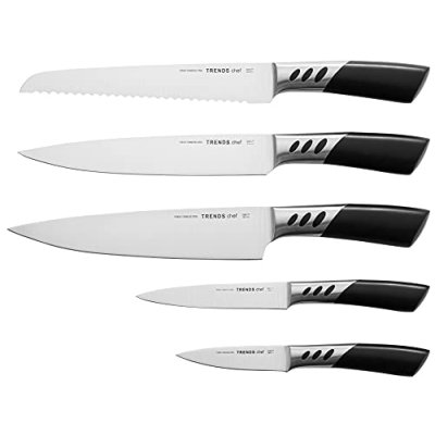 TRENDS home 5 Pc Kitchen Knife Set, Premium…