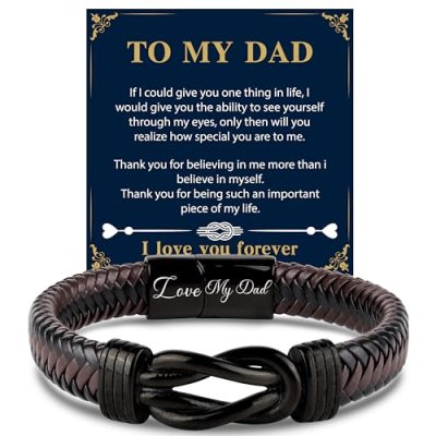 Shoppawhile Leather Bracelet for Dad