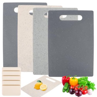 Chopping Board Set, 4 Piece Cutting Boards for…