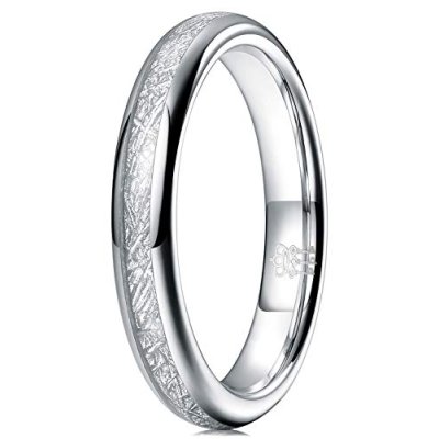 Three Keys Jewelry Womens 4mm Unique Tungsten…