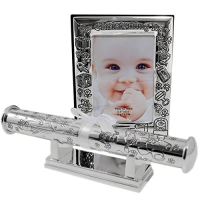 Christening Photo Album & Certificate Holder Set