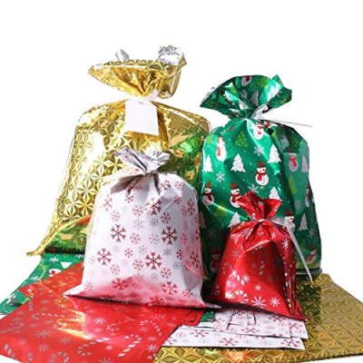 Christmas Bags, 40Pcs Santa Wrapping Gift Bag in…