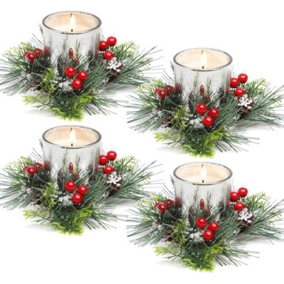 KAHEIGN Christmas Candle Rings