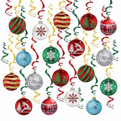 Christmas Hanging Swirls