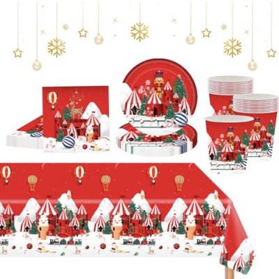 Christmas Paper Tableware Set