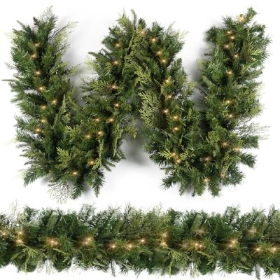 Christmas Garland with 50 Lights 2.7M, Prelit…