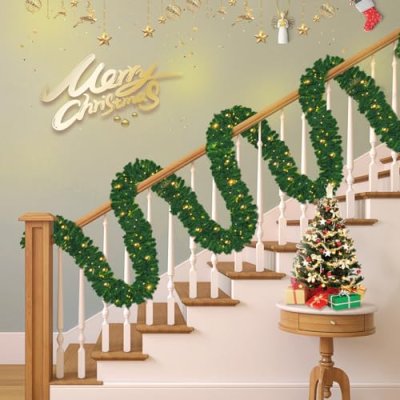 Christmas Garland with LED Lights