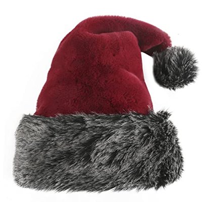 TWSANTAMAS Christmas Hat,super soft plush Santa…