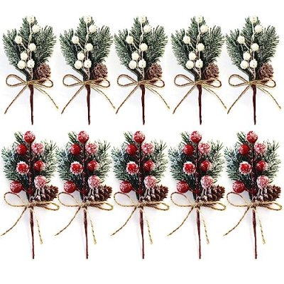 Christmas Red Berry Stems