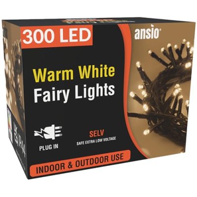 ANSIO® Christmas Lights 300 LED 30m/98ft…
