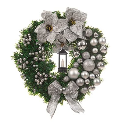 Christmas Village Holly Wreath