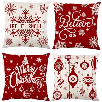 DIYDEC Christmas Pillow Covers