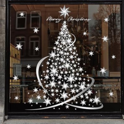 DXTXTJ Christmas Window Stickers