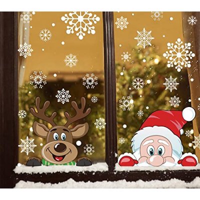 VEYLIN Christmas Window Stickers